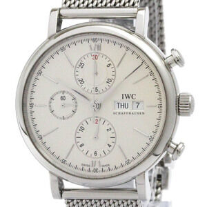 IWC Portofino Chronograph Steel Automatic Mens Watch IW391009 Polished